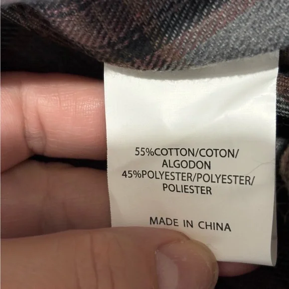 Men's XXL Plaid Flannel Shirt Gray Brown Grunge Workwear Lumberjack Cabincore - Picture 10 of 11